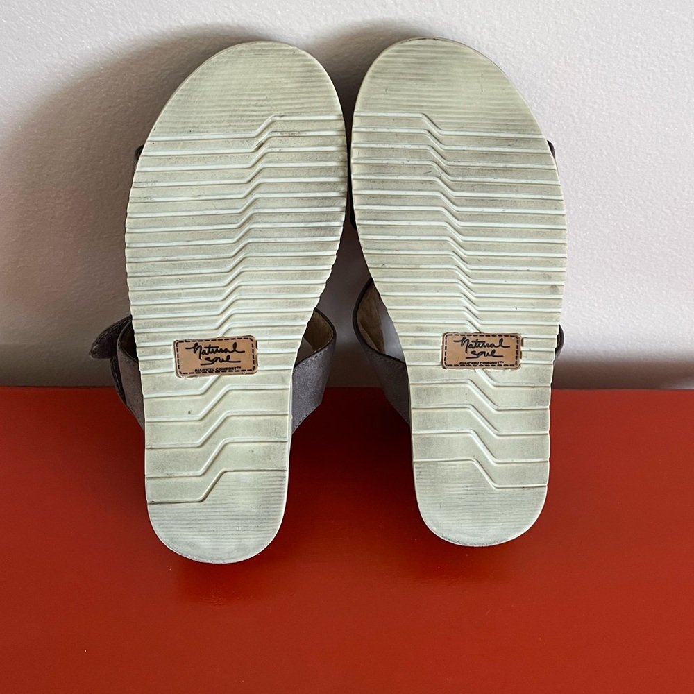 Natural Soul Kaila Strappy Heeled Sandals, good pre-loved condition,doublestraps - Picture 6 of 11